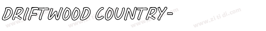 Driftwood Country字体转换